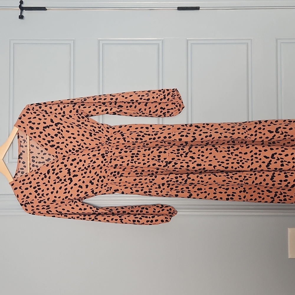 Long Sleeve Tie-Waist Dress
